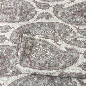 Pottery Barn Queen Size Duvet and (2) European Sham Covers